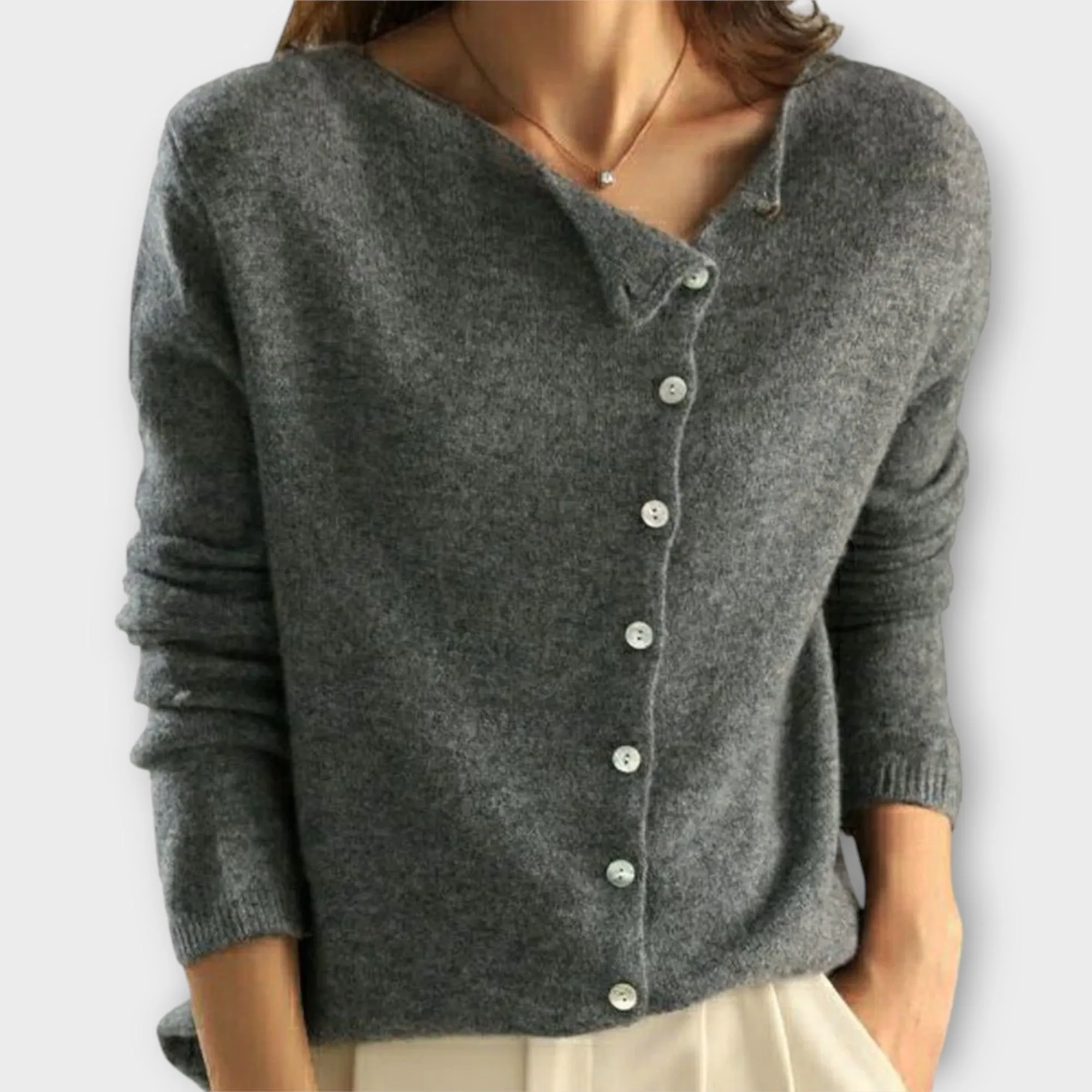 Amira Elegant Wool Cardigan