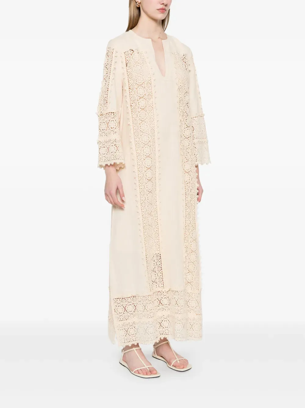 Delane Maxi Dress in Soft White