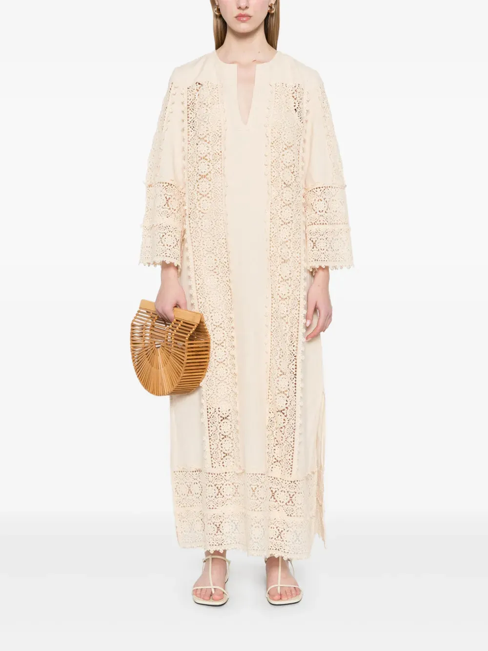 Delane Maxi Dress in Soft White