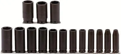 Proto 74114 TorquePlus 15 Pc Deep Impact Socket Set, 1/2 in, 6 Point (1 Set)