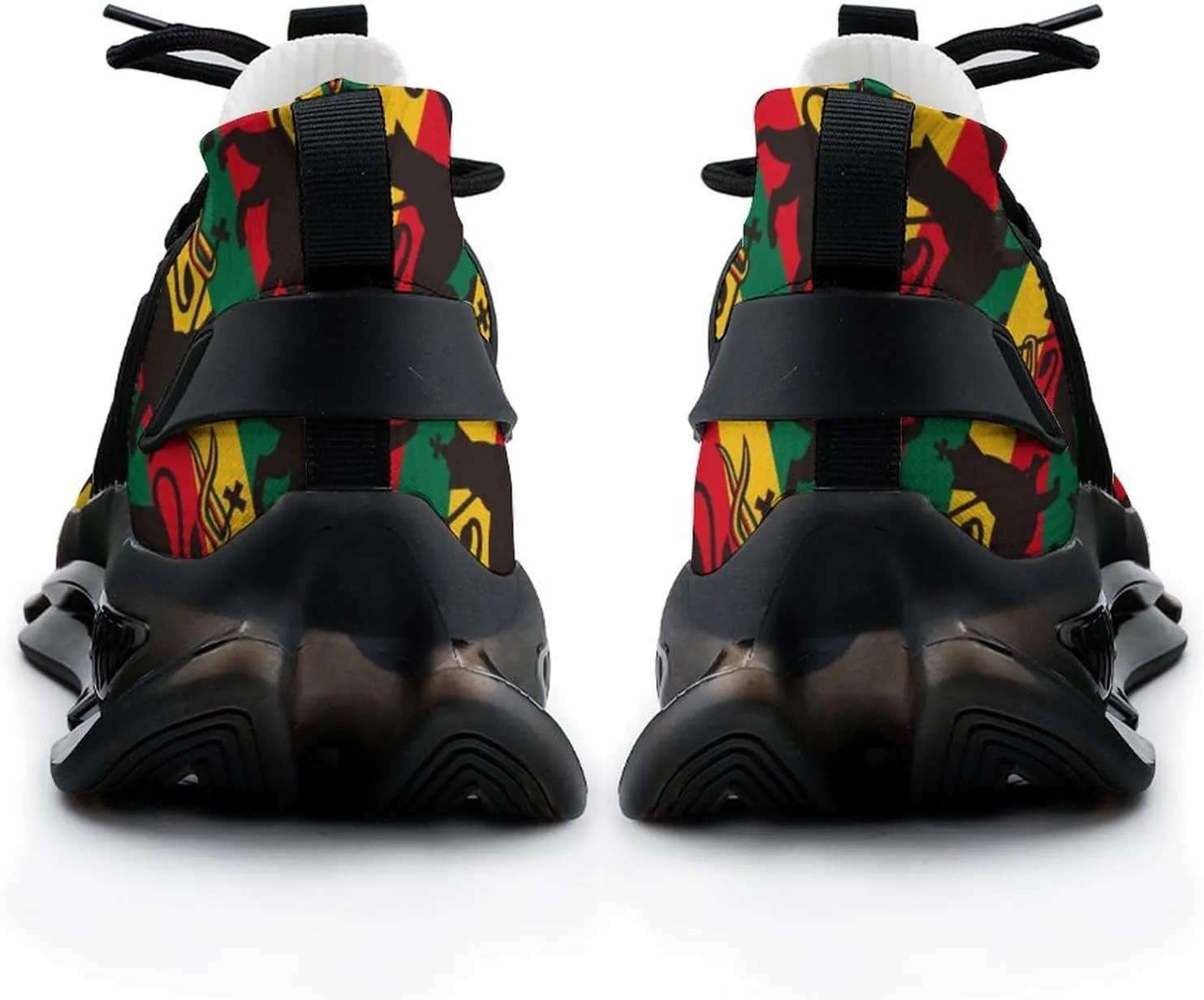 Rastafarian Flag with Lion Running Shoes for Men Low Top Athletic Training Shoe Sports Walking Shoes Non-Slip Gym Sneakers