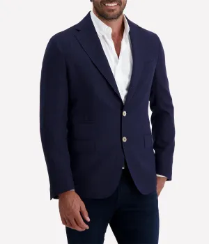 Single Breasted Suit Jacket in Blue