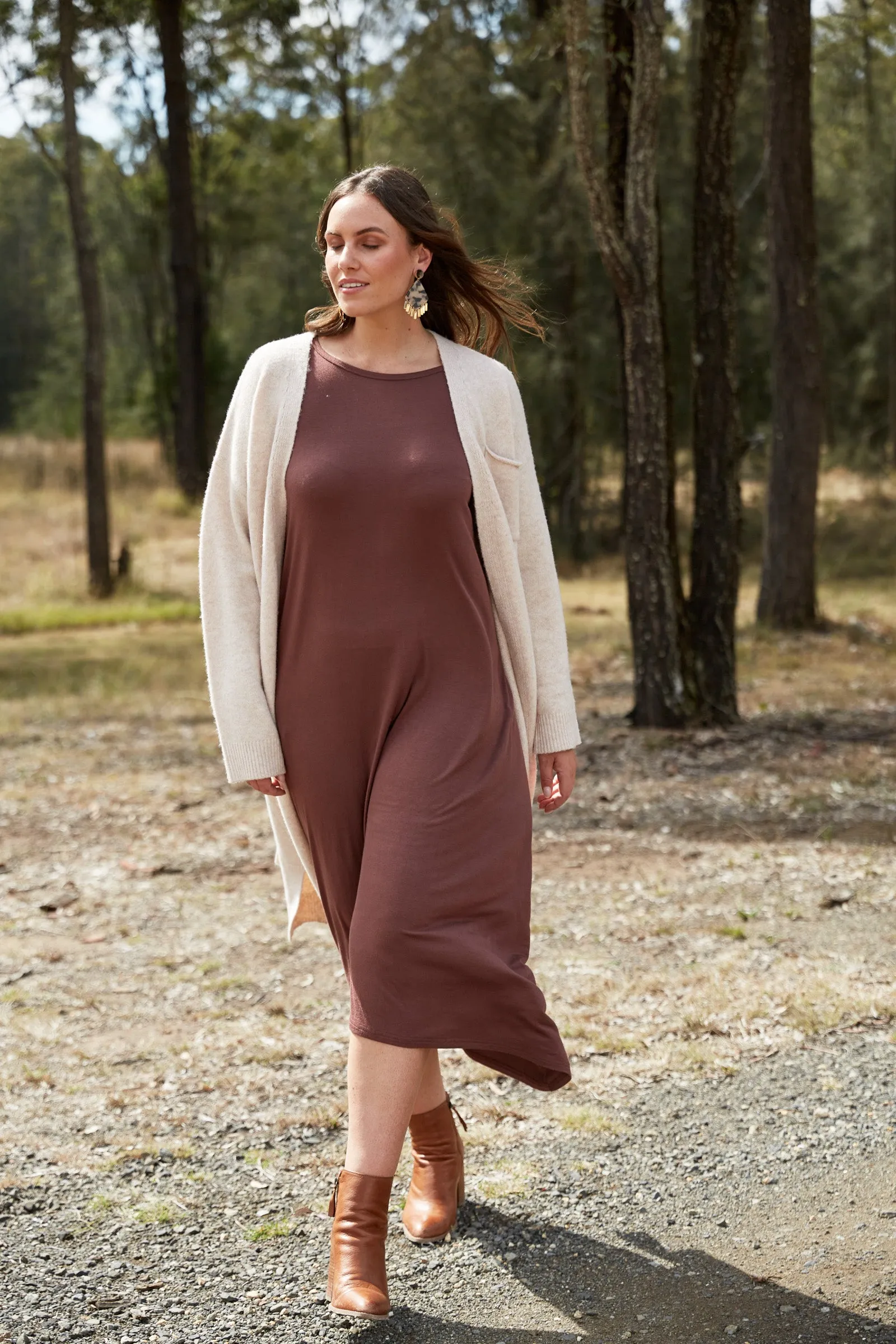Studio Jersey Dress - Mocha