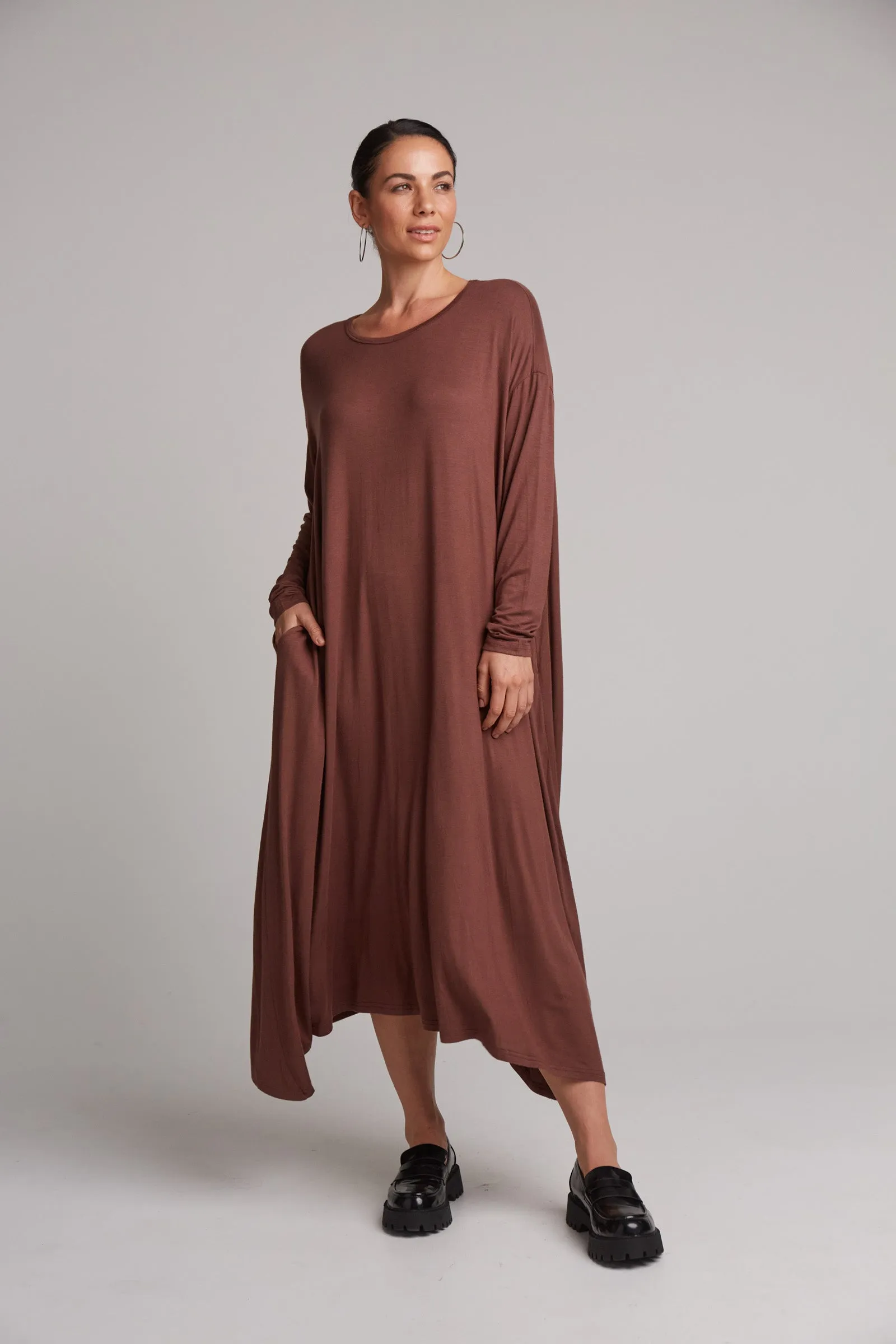 Studio Jersey Dress - Mocha