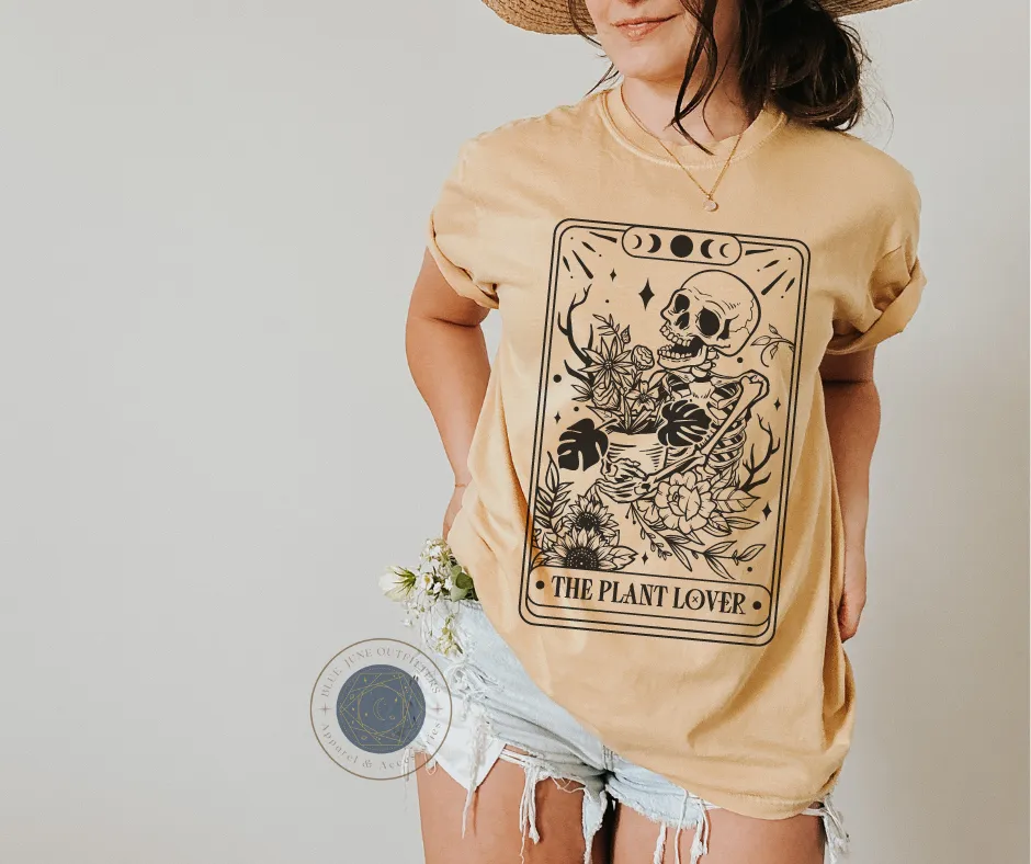 The Plant Lover Skellie Tarot | Comfort Colors Tee