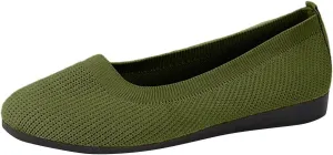 Women's Flat Shoes Flying Weave Round Toe Shallow Mouth Retro Colorblocking One Foot Stirrup Casual Work Single Shoes