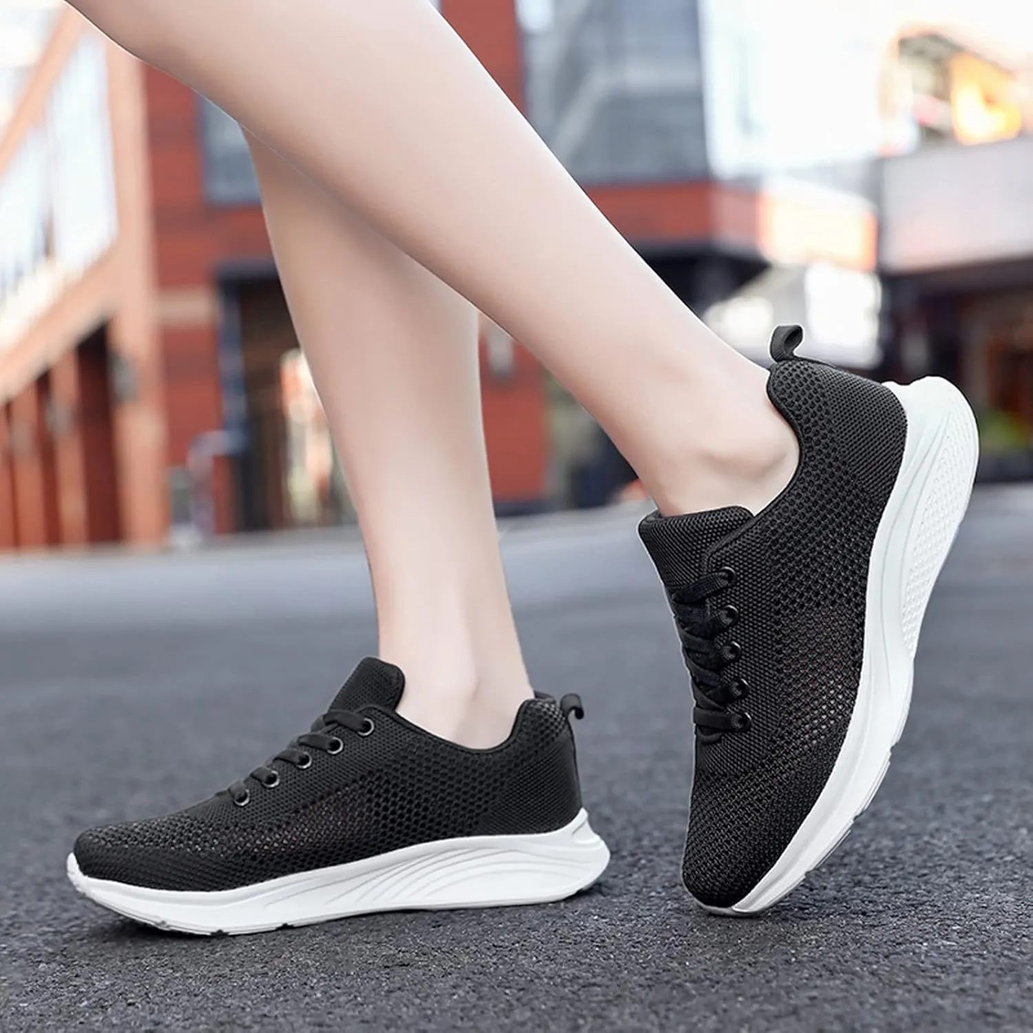 Women's Lace Up Walking Shoes Running Comfortable Tennis Womens Running Shoes Athletic Men's Shoes Casual Men Shoes Sneakers Brown Tennis Shoe Trainers Shoe
