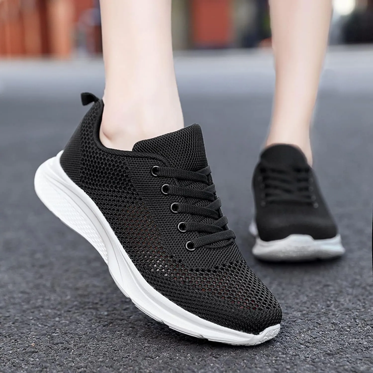 Women's Lace Up Walking Shoes Running Comfortable Tennis Womens Running Shoes Athletic Men's Shoes Casual Men Shoes Sneakers Brown Tennis Shoe Trainers Shoe